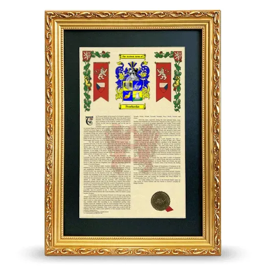 Prochaska Deluxe Armorial Framed - Gold