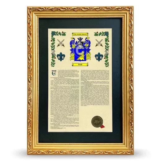 Prole Deluxe Armorial Framed - Gold