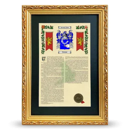 Provost Deluxe Armorial Framed - Gold