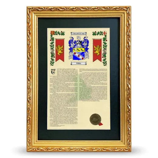 Pulen Deluxe Armorial Framed - Gold