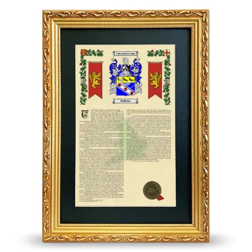Pulleine Deluxe Armorial Framed - Gold