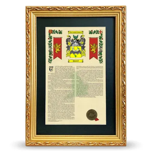 Quarrel Deluxe Armorial Framed - Gold