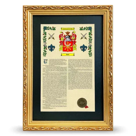 Raie Deluxe Armorial Framed - Gold