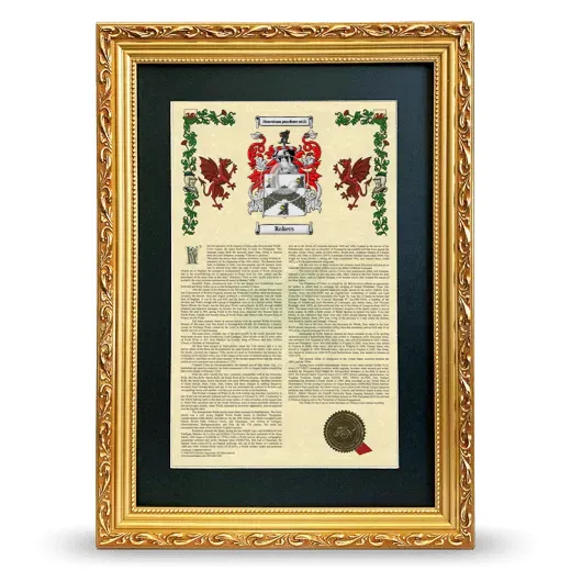 Rakers Deluxe Armorial Framed - Gold