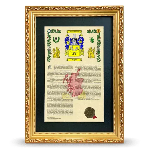 Ralphs Deluxe Armorial Framed - Gold