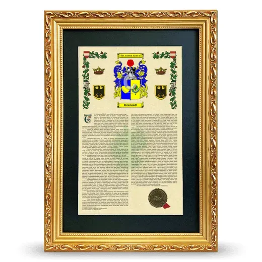 Reinholdt Deluxe Armorial Framed - Gold
