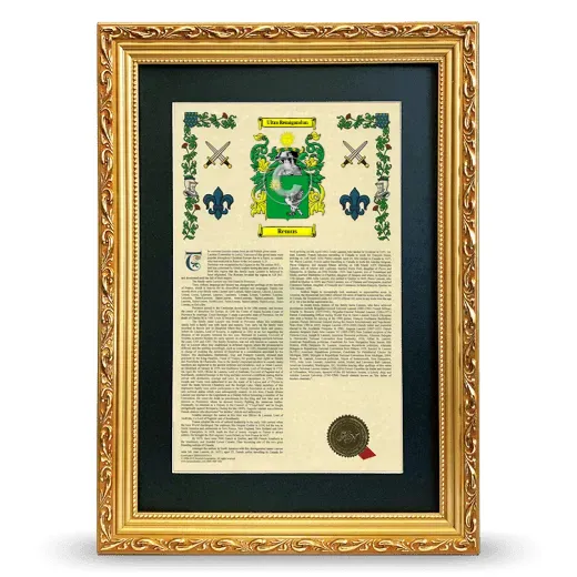 Remus Deluxe Armorial Framed - Gold