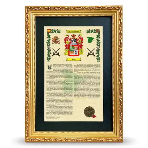 Reza Deluxe Armorial Framed - Gold