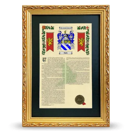 Rigby Deluxe Armorial Framed - Gold
