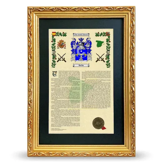 Rocha Deluxe Armorial Framed - Gold