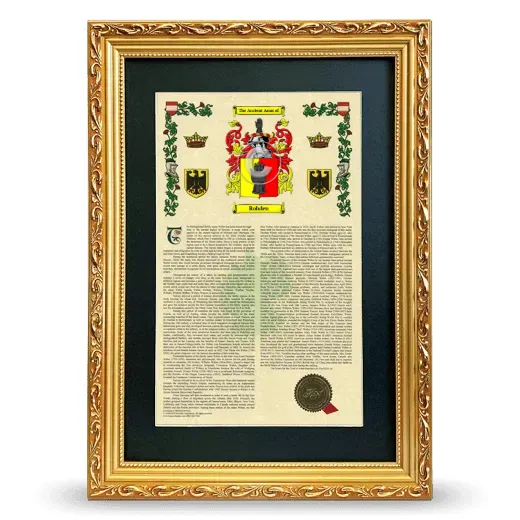 Rohden Deluxe Armorial Framed - Gold