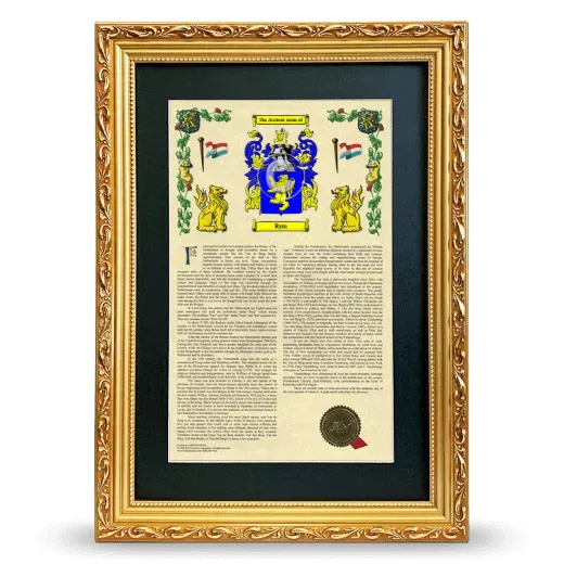 Rym Deluxe Armorial Framed - Gold