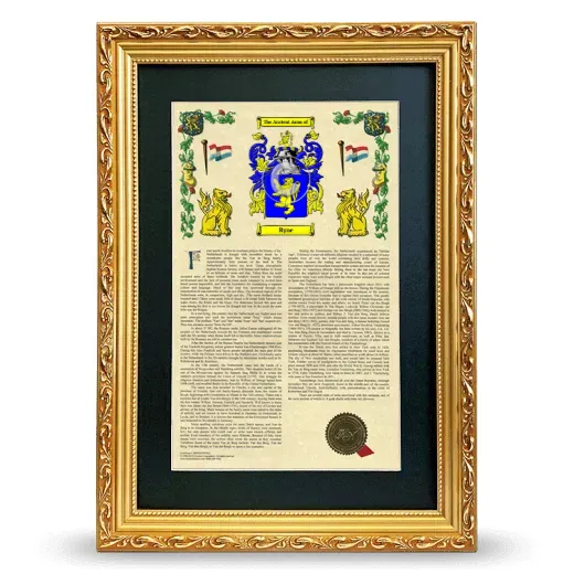 Ryne Deluxe Armorial Framed - Gold