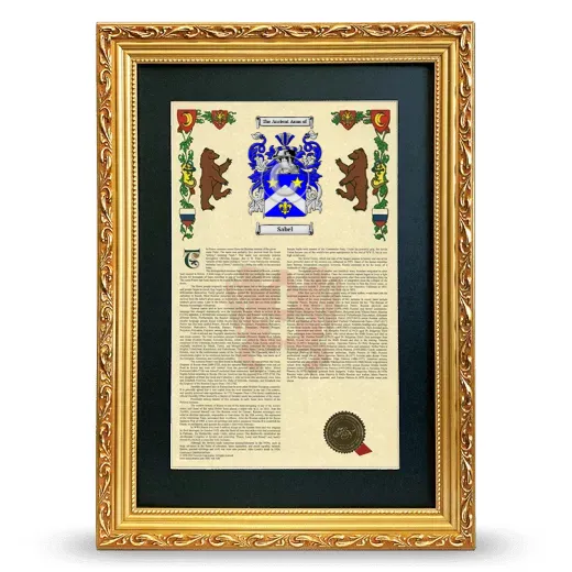 Sabel Deluxe Armorial Framed - Gold