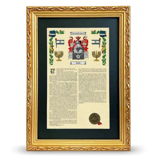 Sachs Deluxe Armorial Framed - Gold