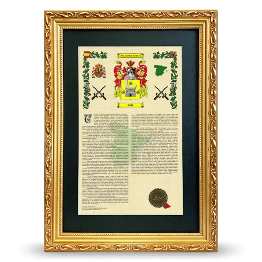 Sala Deluxe Armorial Framed - Gold
