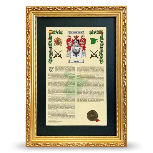 Sando Deluxe Armorial Framed - Gold