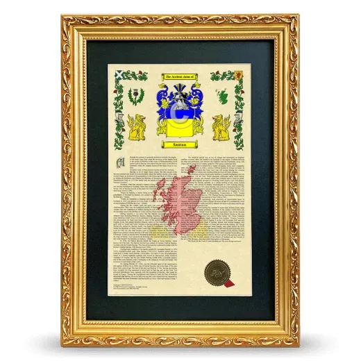 Santan Deluxe Armorial Framed - Gold