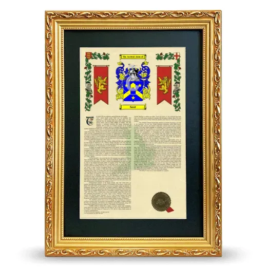 Saut Deluxe Armorial Framed - Gold