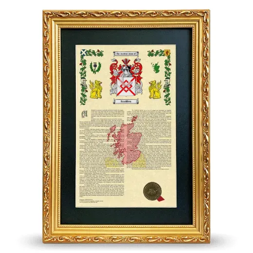 Scadden Deluxe Armorial Framed - Gold
