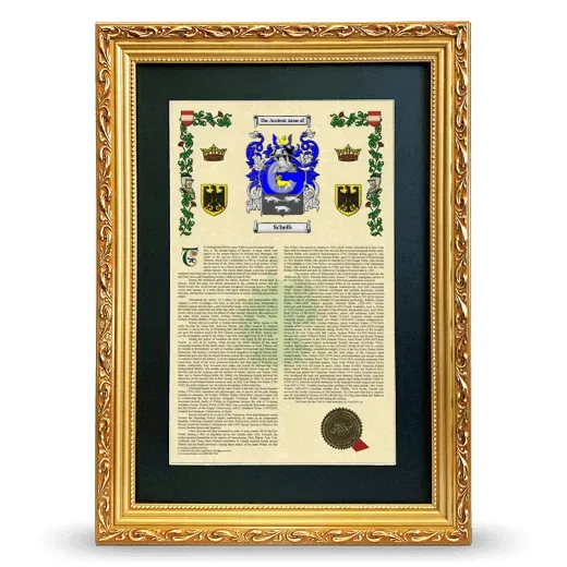 Scheib Deluxe Armorial Framed - Gold