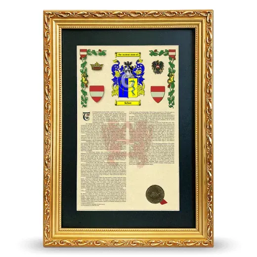 Scher Deluxe Armorial Framed - Gold