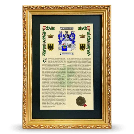 Schlichtmann Deluxe Armorial Framed - Gold