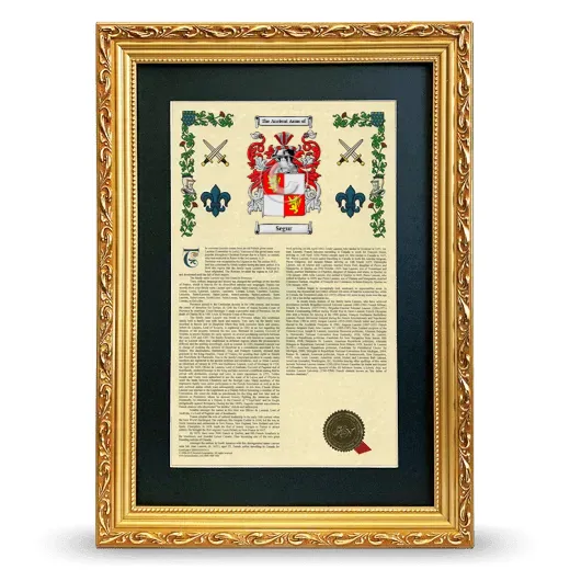 Segur Deluxe Armorial Framed - Gold