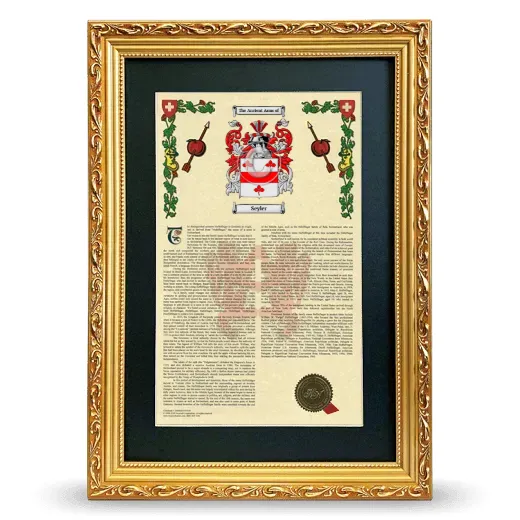 Seyler Deluxe Armorial Framed - Gold