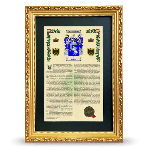 Shäffer Deluxe Armorial Framed - Gold