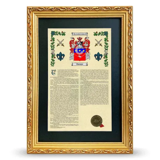 Shampu Deluxe Armorial Framed - Gold