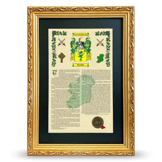 Sheridan Deluxe Armorial Framed - Gold
