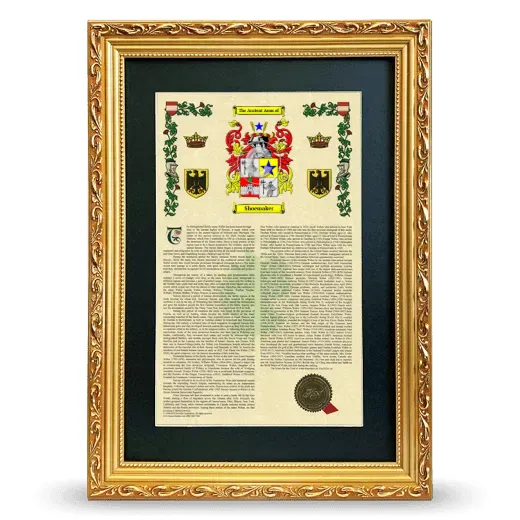 Shoemaker Deluxe Armorial Framed - Gold