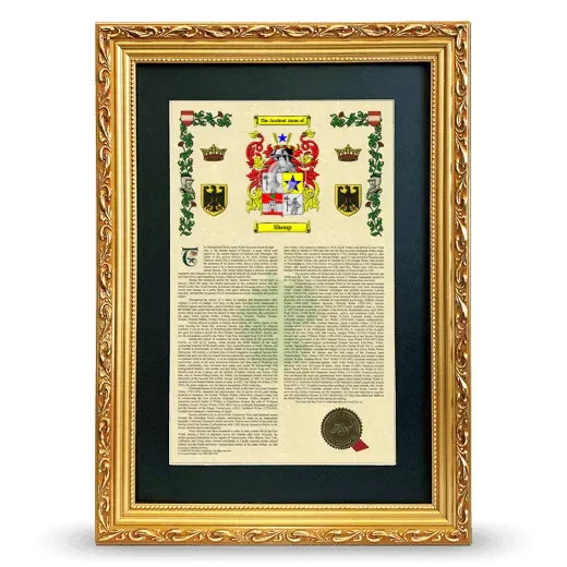 Shoup Deluxe Armorial Framed - Gold