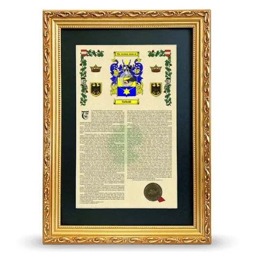 Siebold Deluxe Armorial Framed - Gold