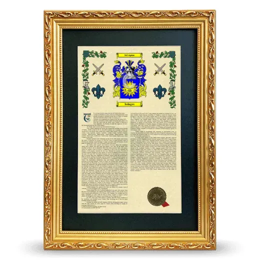 Solages Deluxe Armorial Framed - Gold