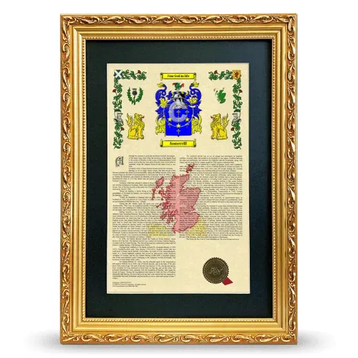 Somervill Deluxe Armorial Framed - Gold