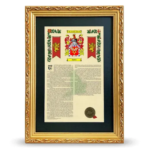 Sorter Deluxe Armorial Framed - Gold