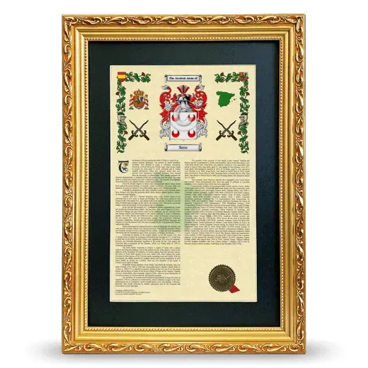 Sosa Deluxe Armorial Framed - Gold