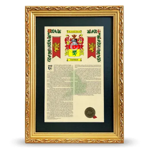 Southland Deluxe Armorial Framed - Gold