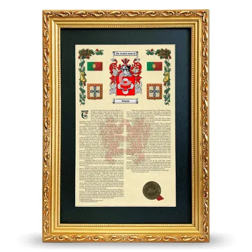 Souza Deluxe Armorial Framed - Gold
