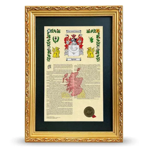 Sprunt Deluxe Armorial Framed - Gold