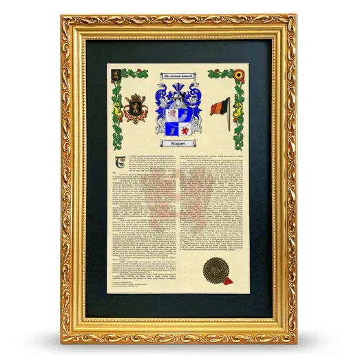 Stapper Deluxe Armorial Framed - Gold
