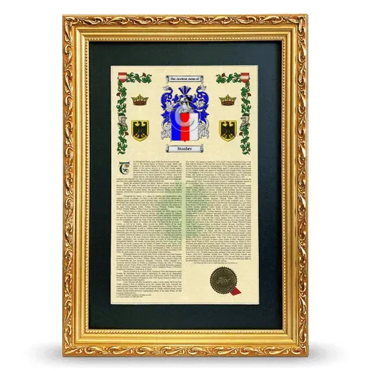 Stauber Deluxe Armorial Framed - Gold