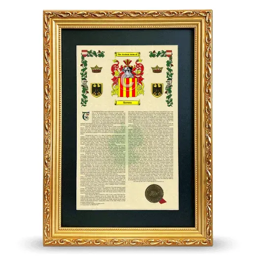 Steven Deluxe Armorial Framed - Gold