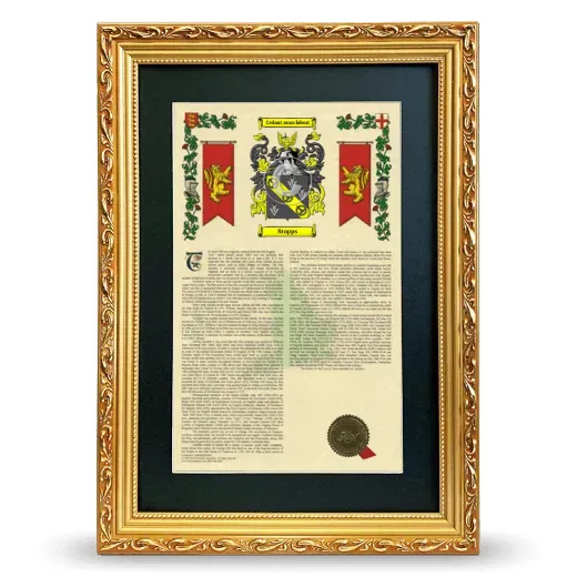 Stopps Deluxe Armorial Framed - Gold
