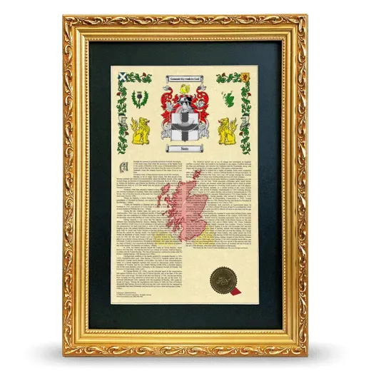 Sun Deluxe Armorial Framed - Gold
