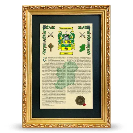 Swane Deluxe Armorial Framed - Gold