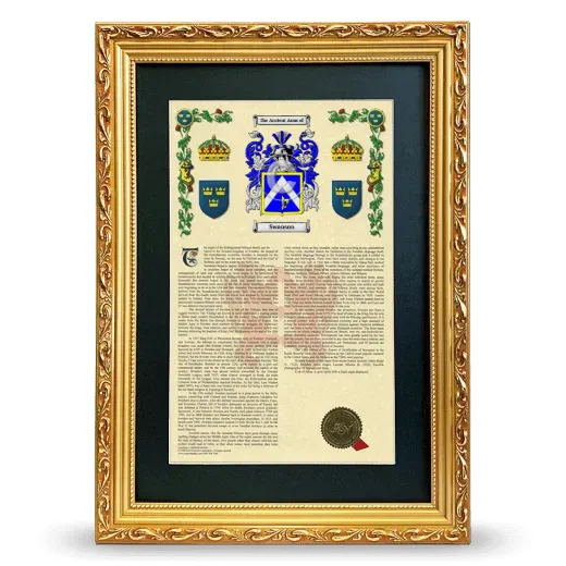 Swanson Deluxe Armorial Framed - Gold