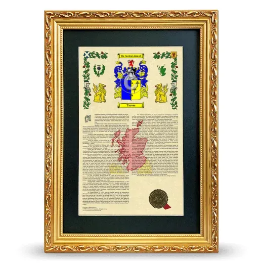 Tarves Deluxe Armorial Framed - Gold